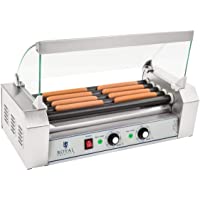 Los mejores  - Royal Catering Máquina Asador de perritos calientes RCHG-5T (5 Rodillos- 8 Salchichas- 1000 W- 230 V- 2 Zonas…